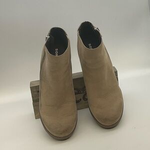 Sorel Women's Joan of Arctic Wedge II Beige Ankle Booties